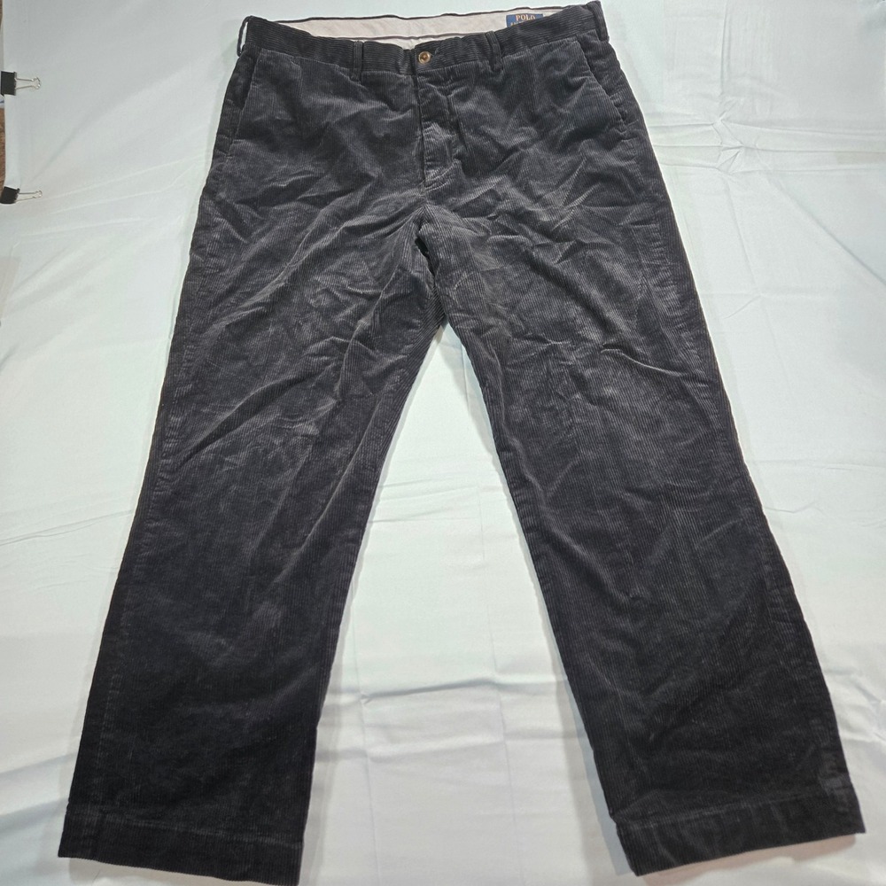Polo Ralph Lauren Navy Blue Corduroy Pants Stretch Classic Fit Mens 38x30